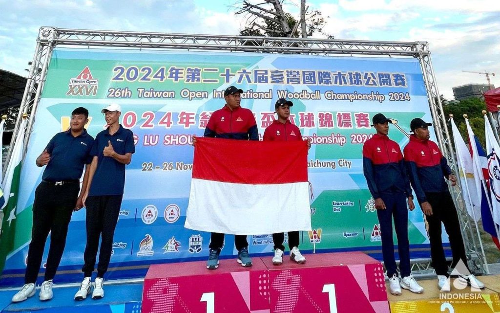 Tim Woodball Indonesia Raih Emas di Kejuaraan Dunia Taiwan