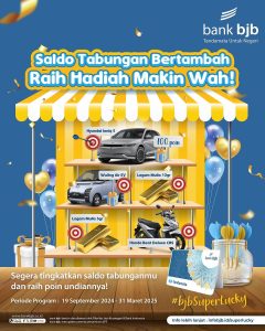 Saldo Tabungan bank bjb Bertambah Bisa Raih Hadiah Mobil