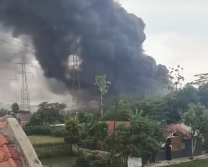 Pabrik Tekstil di Katapang Andir Kabupaten Bandung Kebakaran