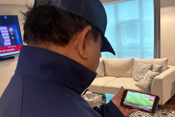 prabowo nonton timnas