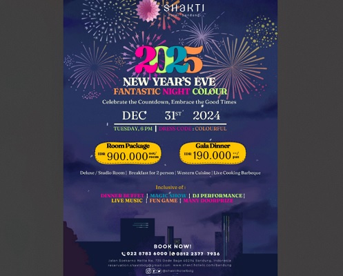 shakti hotel bandung malam tahun baru