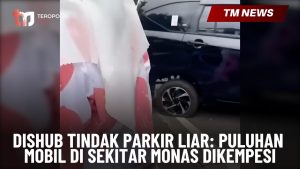 Dishub Tindak Parkir Liar Puluhan Mobil di Sekita-Cover