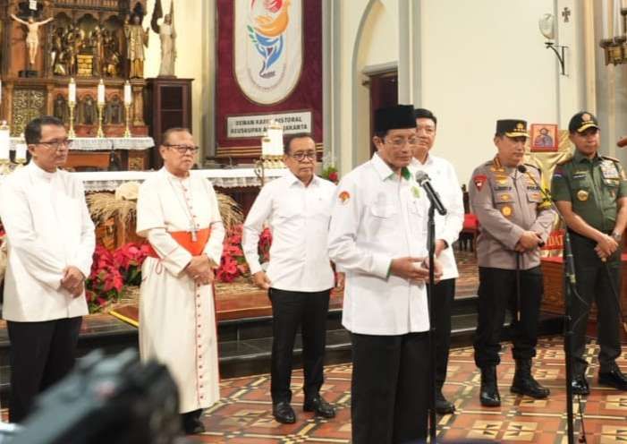 Menag Meninjau Sejumlah Gereja di Jakarta