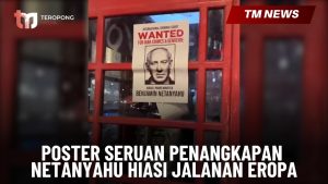 Poster Seruan Penangkapan Netanyahu Hiasi Jalanan -Cover