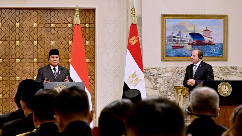 prabowo bertemu presiden mesir