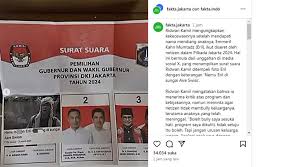 surat suara ditempeli almarhum eril