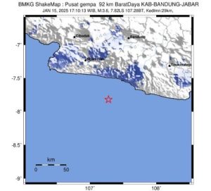 Gempa Kabupaten Bandung Rabu 15 Januari 2025