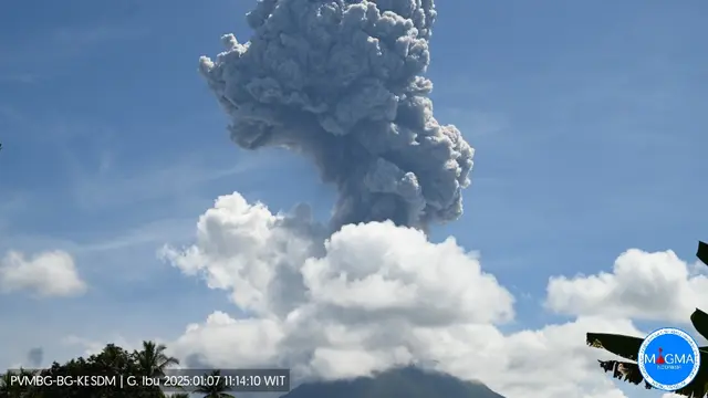 gunung ibu meletus