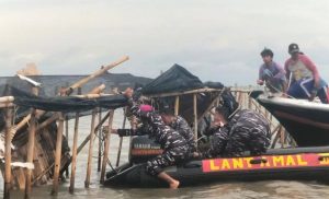 Pagar Laut di Tangerang Dibongkar