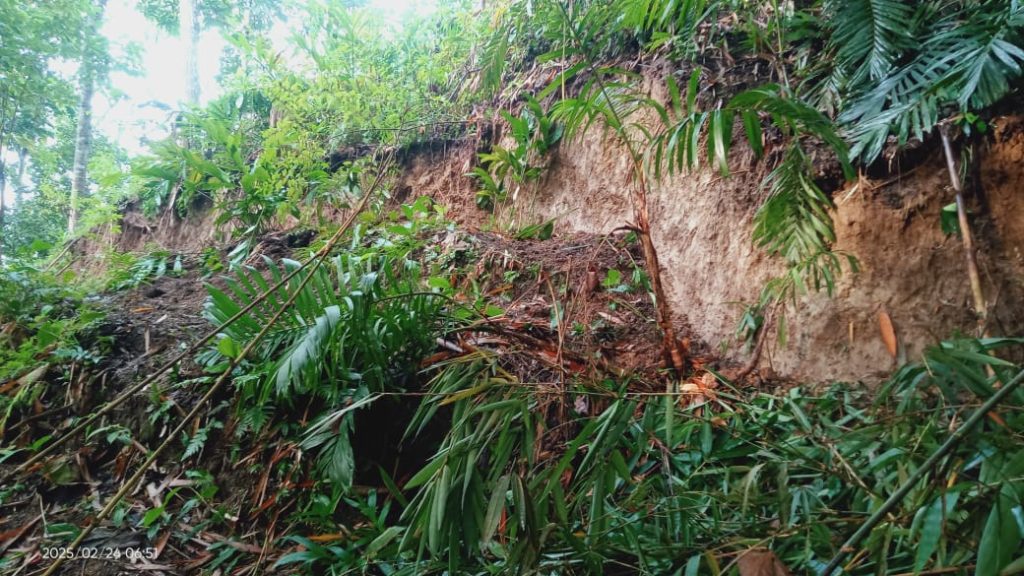 Tanah Amblas Hingga Kedalaman 4 Meter