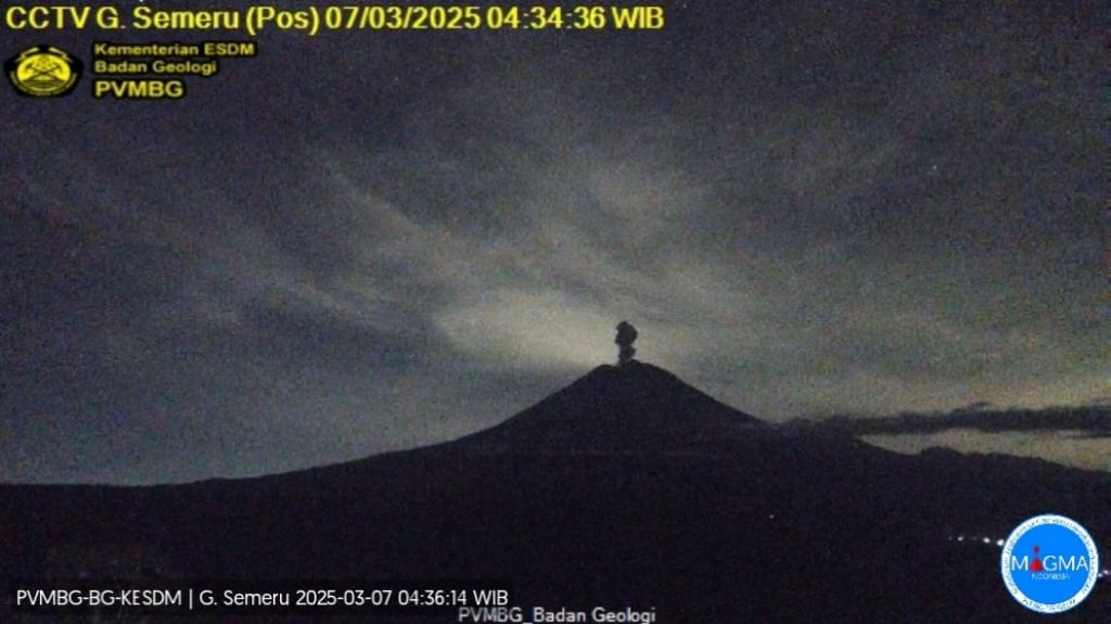 Gunung Semeru Kembali Erupsi