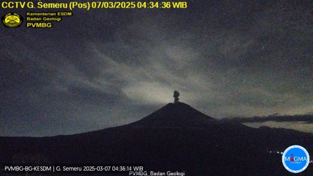 Gunung Semeru Kembali Erupsi