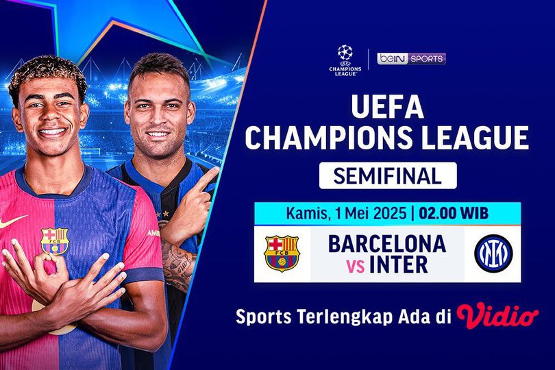Link Live Streaming Barcelona Vs Inter Milan Semifinal Liga Champions Selain Yalla Shoot