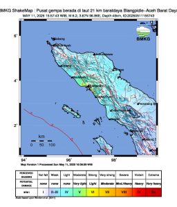 Gempa Magnitudo 6,2 Guncang Blang Pidie Aceh