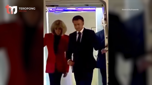 Momen Brigitte Macron Diduga Dorong Wajah Suaminya, Presiden Prancis, saat Kunjungan ke Vietnam