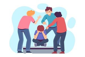 flat-design-bullying-concept-with-characters_23-2148715155