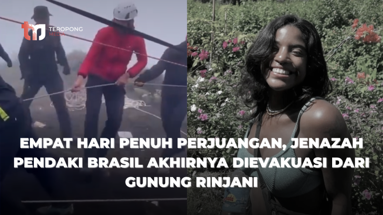 Empat Hari Penuh Perjuangan, Jenazah Pendaki Brasil Akhirnya Dievakuasi dari Gunung Rinjani