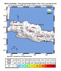 Gempa Magnitudo 2,7 Guncang Cimahi Jawa Barat
