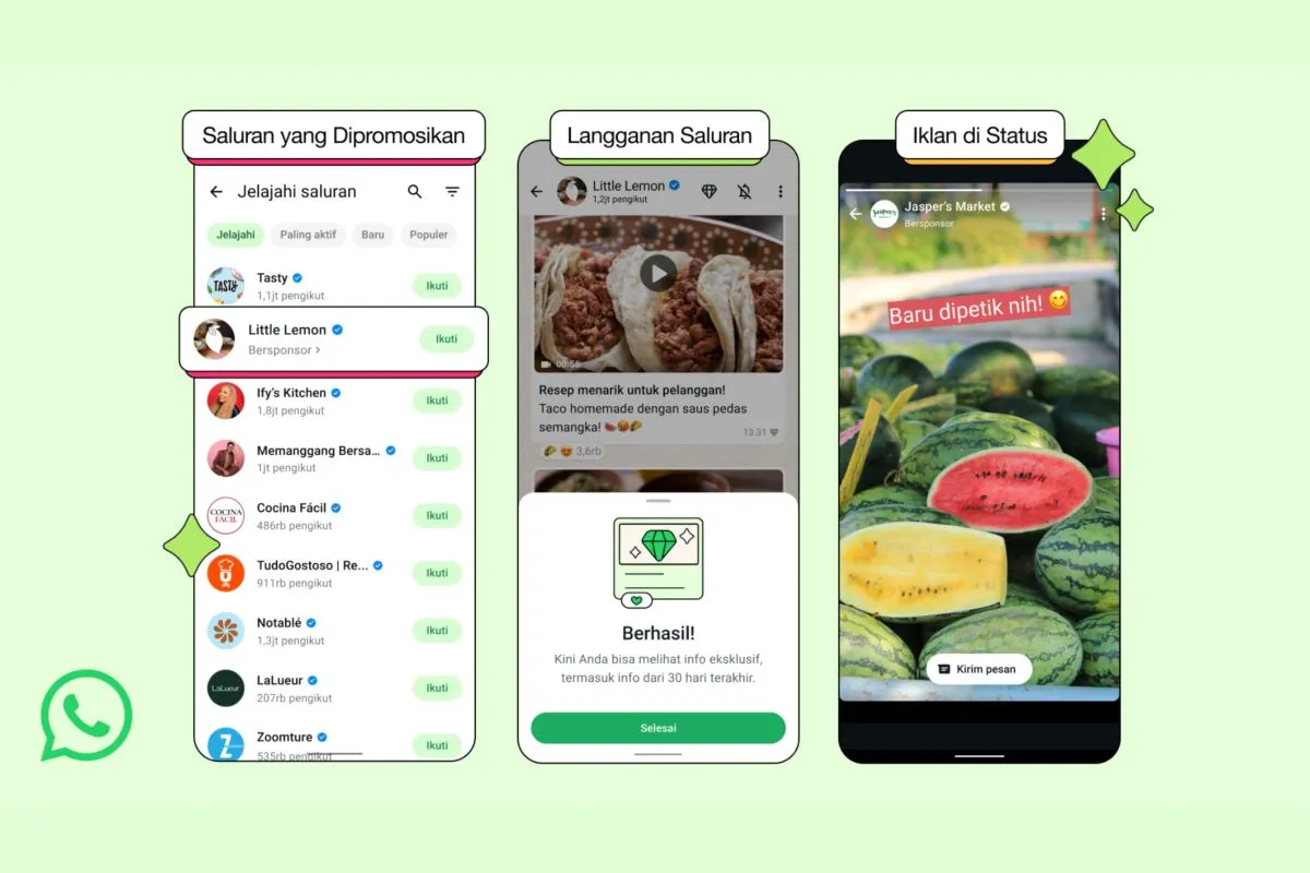 iklan whatsapp di status