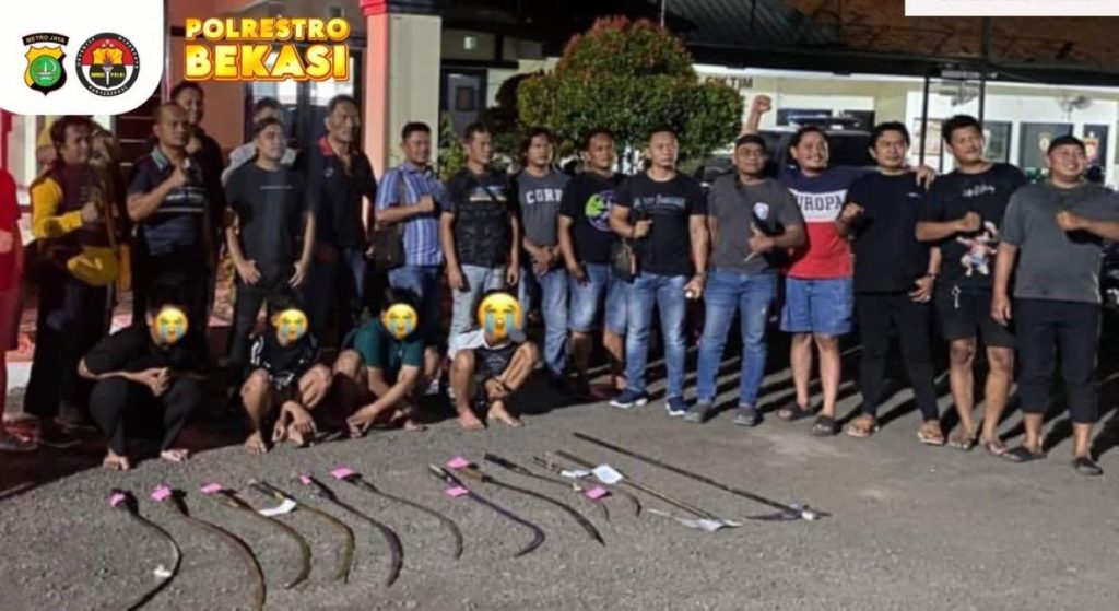 Tawuran Bekasi - Instagram Humas Polres Metro bekasi