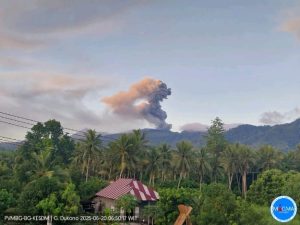 Gunung Dukono Erupsi