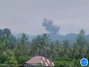 Gunung Dukono Erupsi