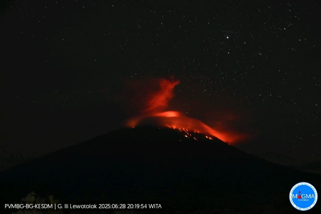 Gunung Ili Lewotolok Erupsi