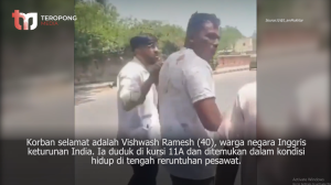 Satu-satunya Penumpang Selamat Dalam tragedi jatuhnya Pesawat Air India; 241 tewas