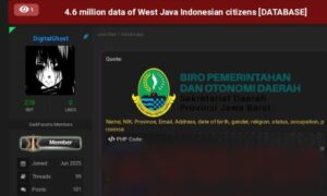 DigitalGhostt, DarkWeb, Data Warga Jabar Dibobol