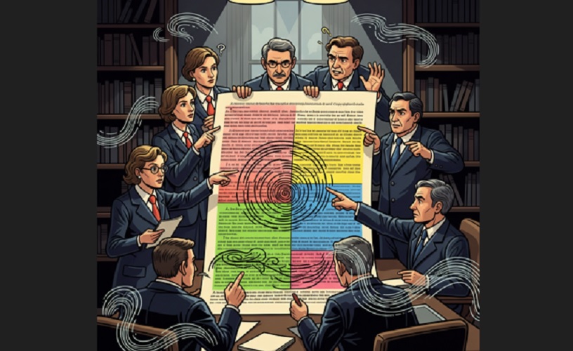 Ilustrasi Multitafsir pasal-pasal UU Hak Cipta (Teropong Media)
