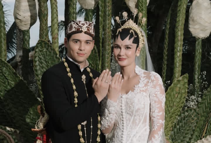 Luna dengan Maxime gelar resepsi