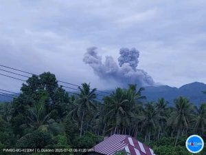 Gunung Dukono Erupsi