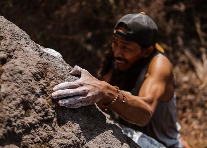 lead climbing