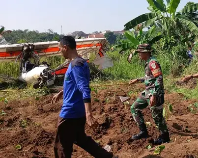 Spesifikasi Pesawat yang Jatuh di Area Pemakaman Ciampea Bogor