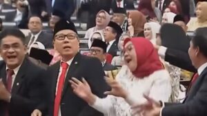 Anggota DPR RI Sadarestuwati joget kenaikan gaji serta tunjangan perumahan anggota DPR RI (YouTube)