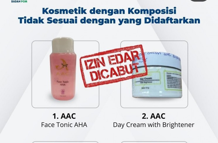 BPOM cabut izin edar skincare doktif