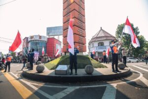 Bandung Menyatu dalam 3 Menit untuk Indonesia, dari Simpang Lima hingga Dago Cikapayang
