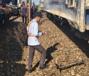 KA Argo Bromo Anggrek anjlok (Dok KNKT)