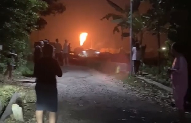 psdokan gas pertamina subang (Instagram Damkar Subang)