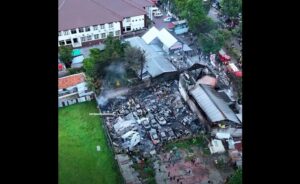 kebakaran antapani Bandung (Instagram Info Bandung Kota)