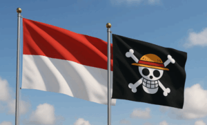 Pengibaran Bendera One Piece