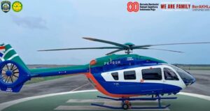 Pelikopter Eastindo Air PK-RGH jenis BK117 D3 yang hilang kontak di Kalimantan Selatan