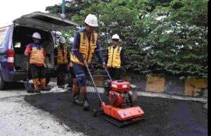 Jalan rusak kabupaten bekasi (Dok Pemkab Bekasi)