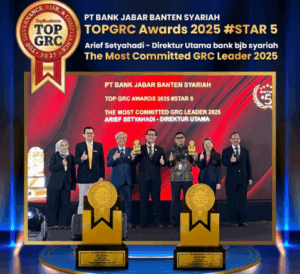 bank bjb syariah Raih Dua Penghargaan Ajang Top Governance, Risk & Compliance 2025