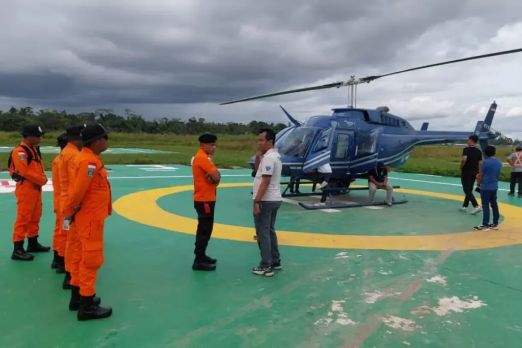 Helikopter Intan Angkasa PK-IWS Jatuh