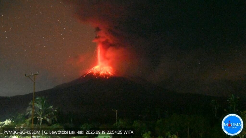 Erupsi Gunung Lewotobi Laki - laki