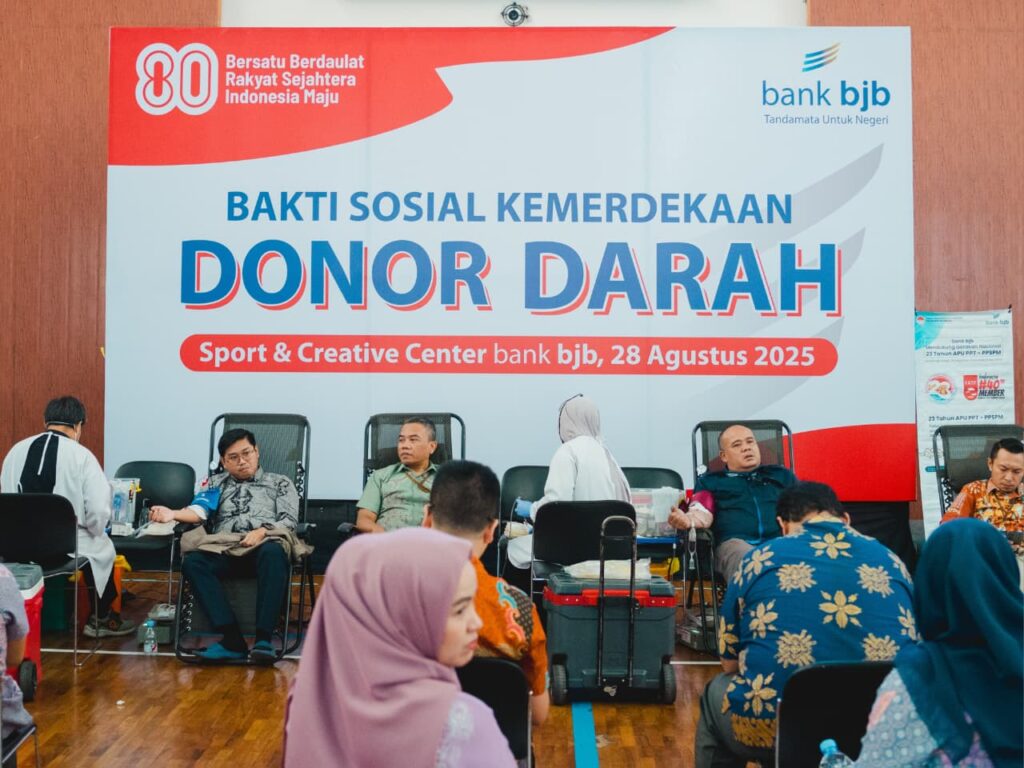 Rayakan HUT RI ke-80, bank bjb Gelar Bakti Sosial Donor Darah