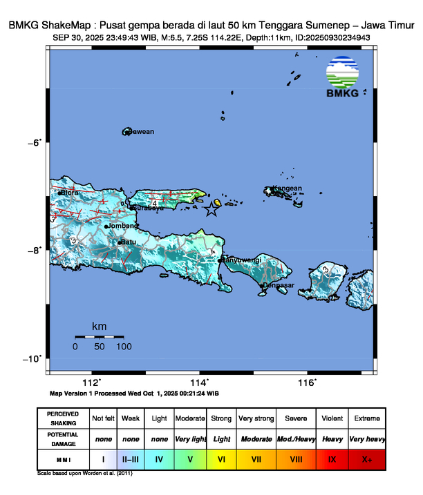 Gempa Guncang Sumenep