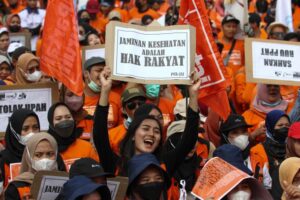 demo buruh hari ini