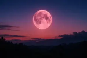 pink moon malam ini